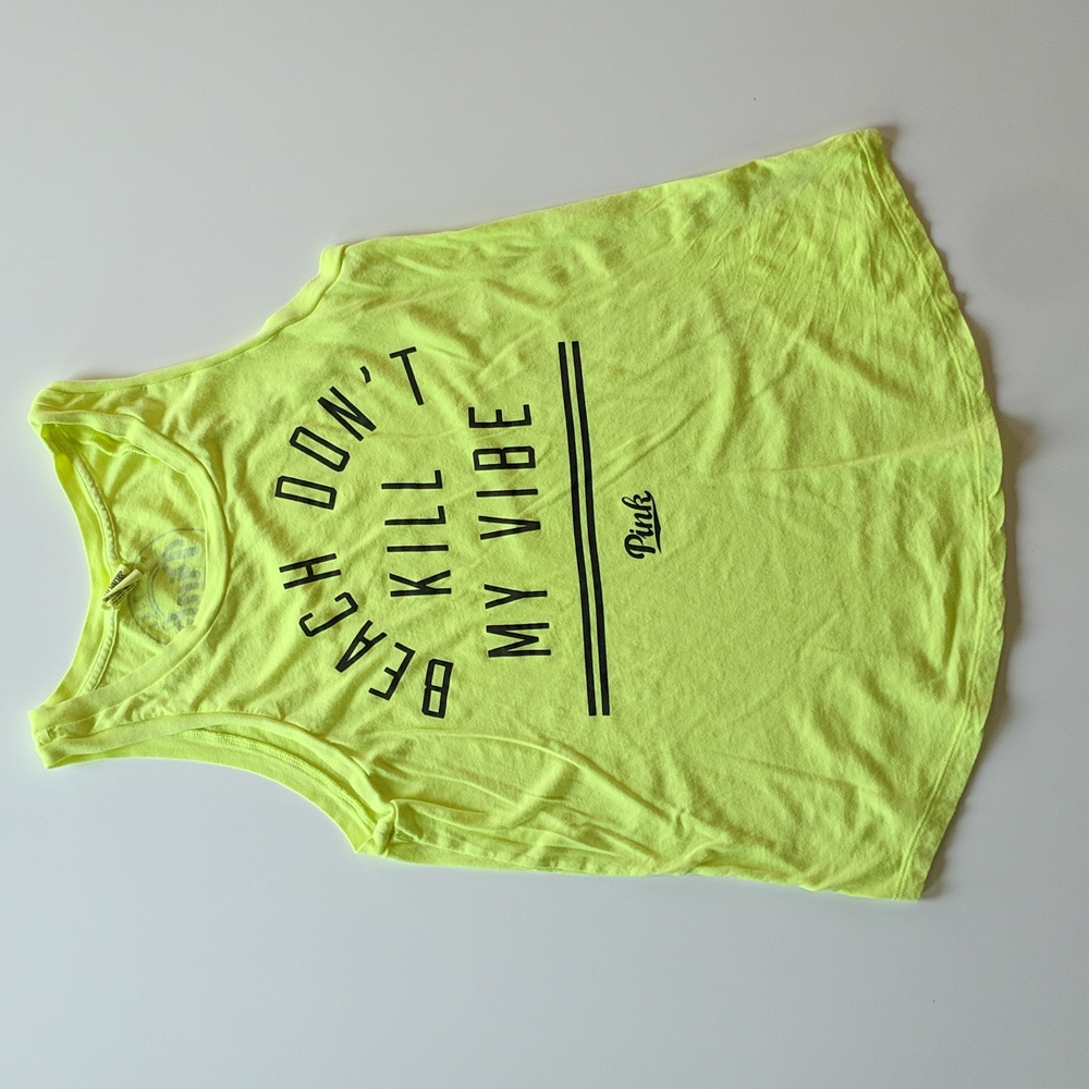 PINK Graphic Tank Top Small